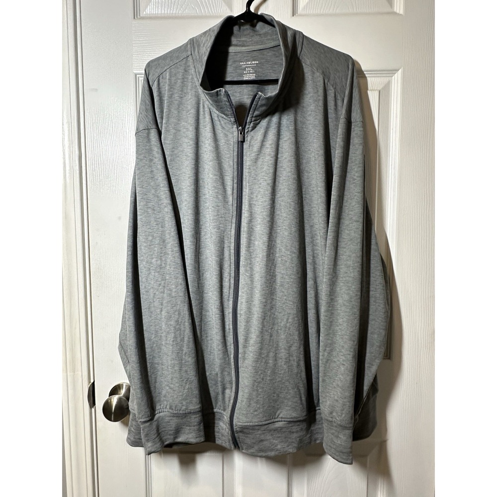 Van Heusen Performance Men's Zip Up Hoodie 3XL Big and Tall Gently Used